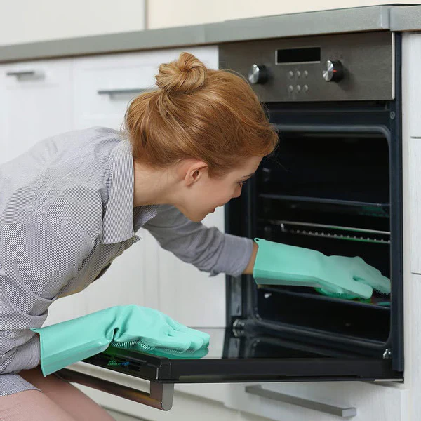 Magic Silicone Dishwashing Gloves - Reusable Cleaning Gloves - Image 4