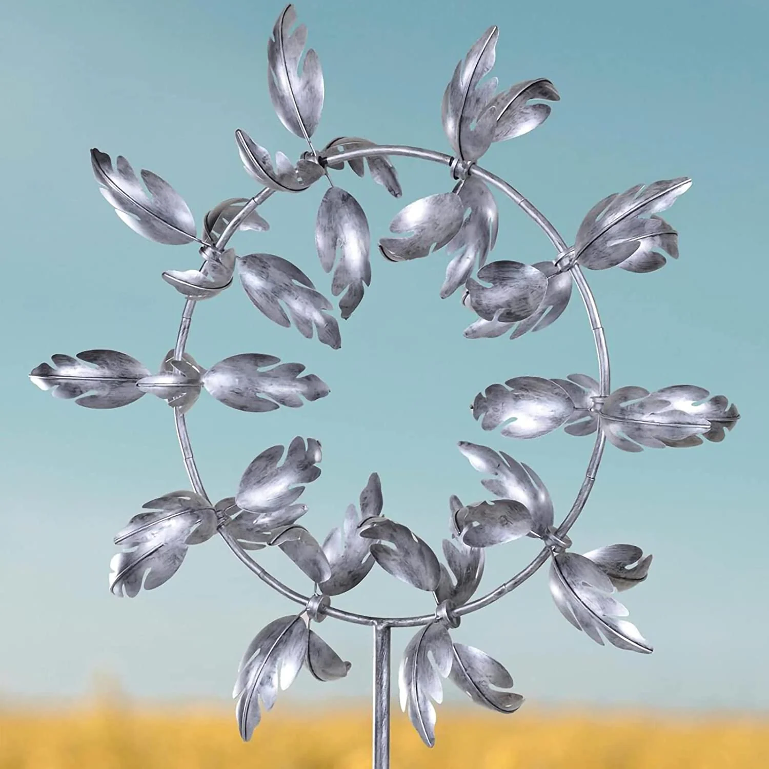 Magical metal windmill: Kinetic wind spinner for the garden - Image 2