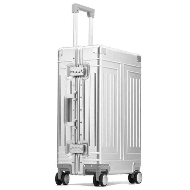 Magnesium Alloy Travel Case - Sturdy 24-Inch Wheeled Luggage For Your Travels - Image 2