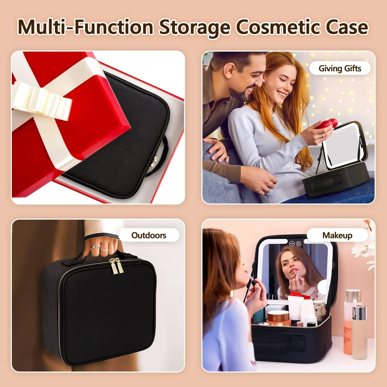 Makeup Bag with Mirror and Lights - Image 6