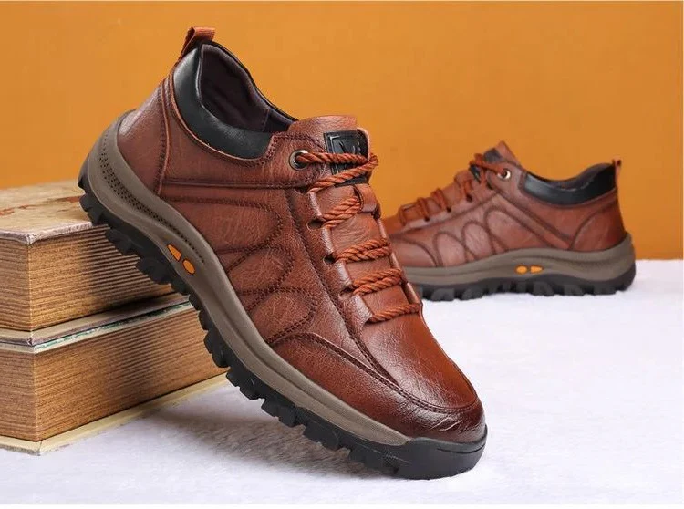 Men’s Casual Hand Stitching Arch Support & Non-slip Breathable Shoes - Image 9