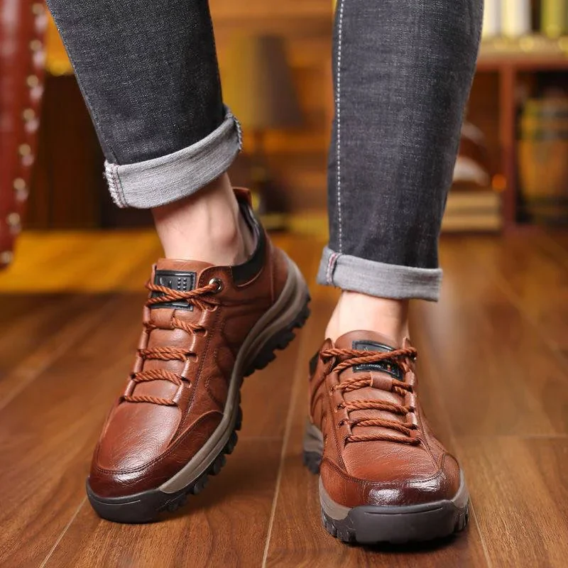 Men’s Casual Hand Stitching Arch Support & Non-slip Breathable Shoes - Image 3