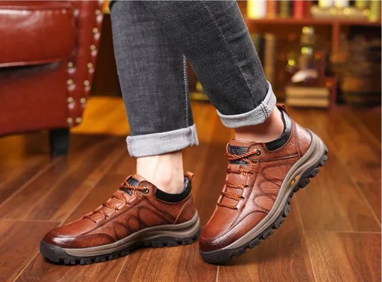 Men’s Casual Hand Stitching Arch Support & Non-slip Breathable Shoes - Image 7
