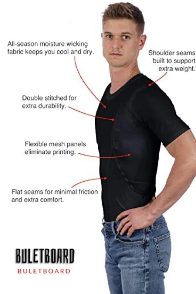 Men/women's Concealed Leather Holster T-shirt - Image 4