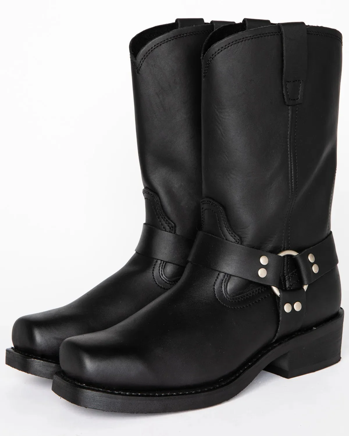 Men's Black Harness Boot - 11 Inch Tall - Image 4
