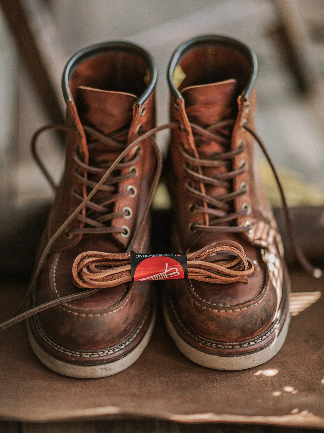 Men's Full Grain Leather Moccasin Toe Work Boots - Image 3