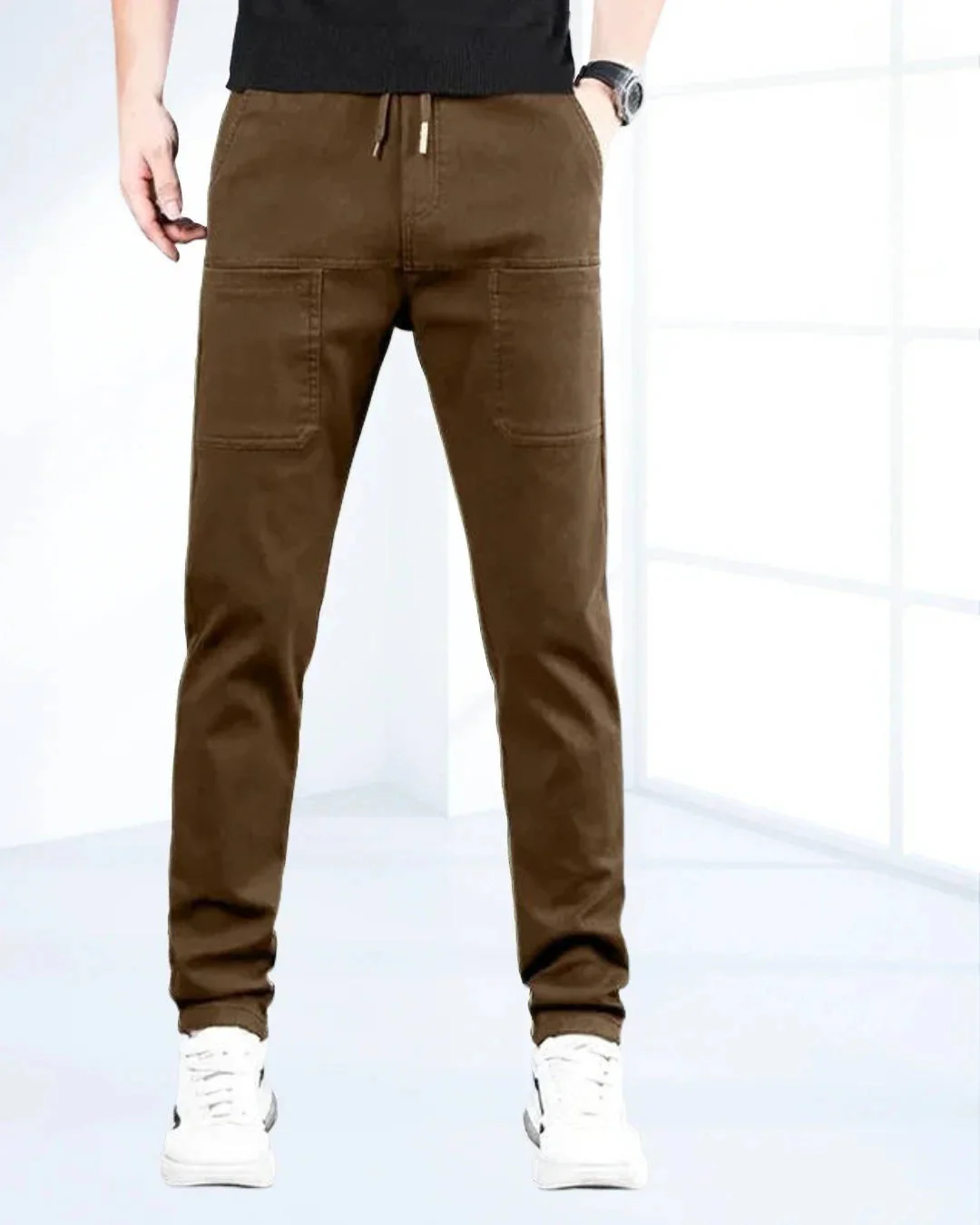 Men's High Stretch Cargo Pants with Pockets - Image 7