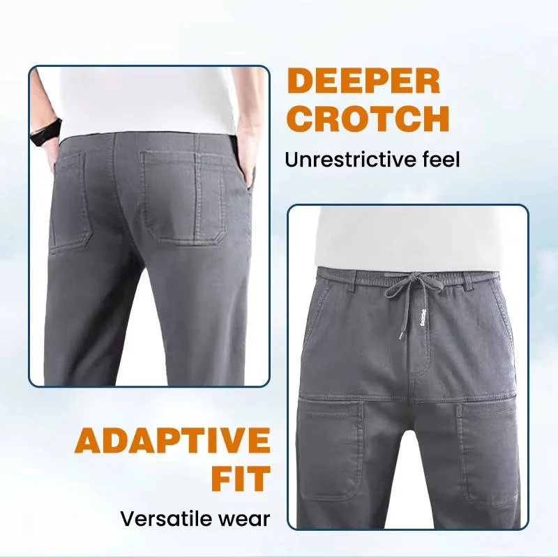 Men's High Stretch Cargo Pants with Pockets - Image 9
