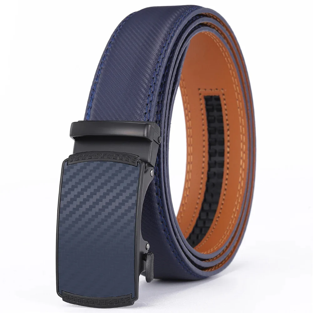 Men's Leather Belt with Automatic Buckle - Image 6