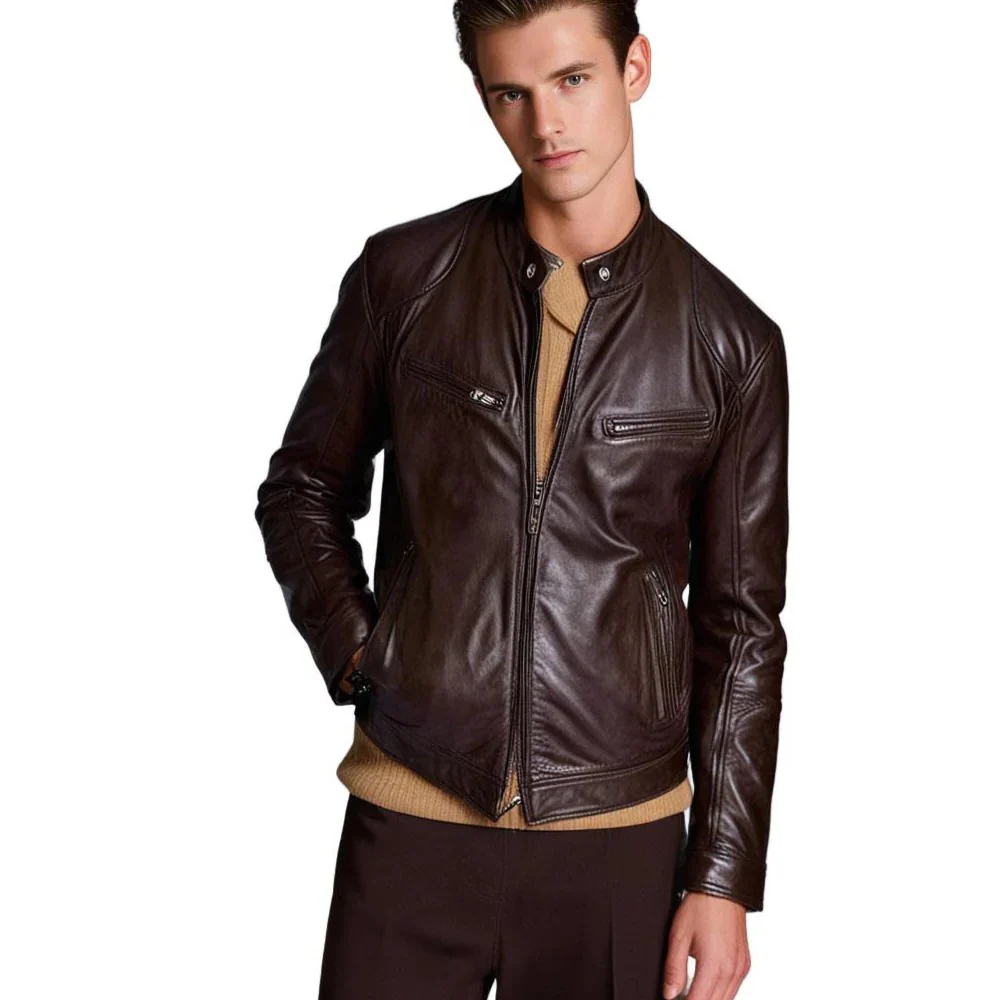 Men's leather jacket - Image 10