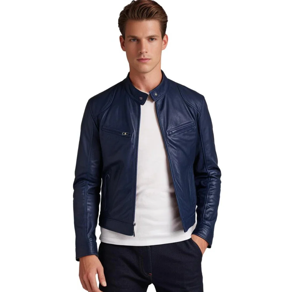 Men's leather jacket - Image 8