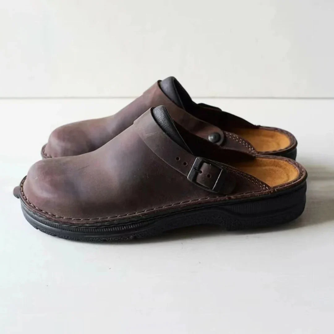 Men's Leather Slippers - Image 2
