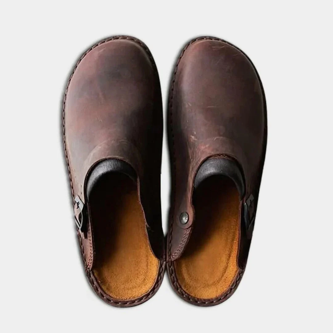 Men's Leather Slippers - Image 4