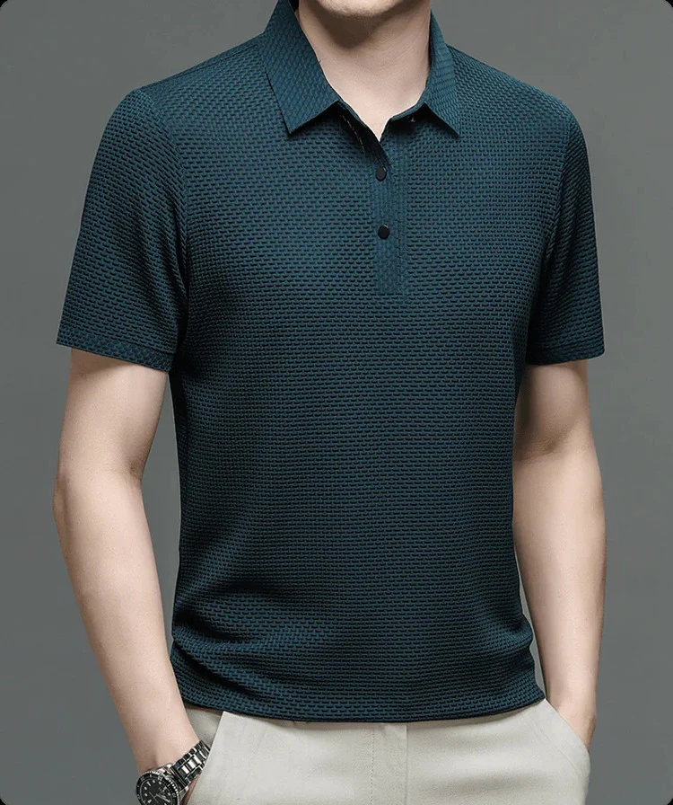 Men's Mesh Polo Shirt - Image 10