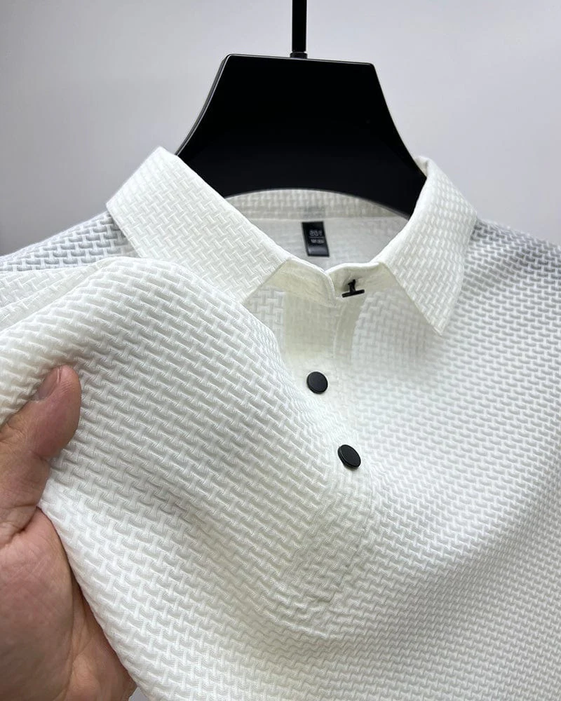 Men's Mesh Polo Shirt - Image 4
