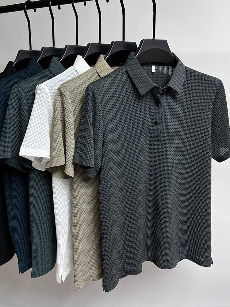 Men's Mesh Polo Shirt - Image 8