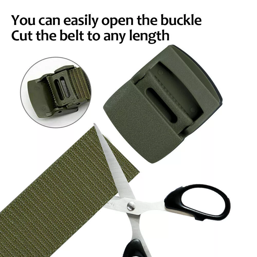 Mens Military Nylon Canvas Belts with Breathable Webiing - Image 6