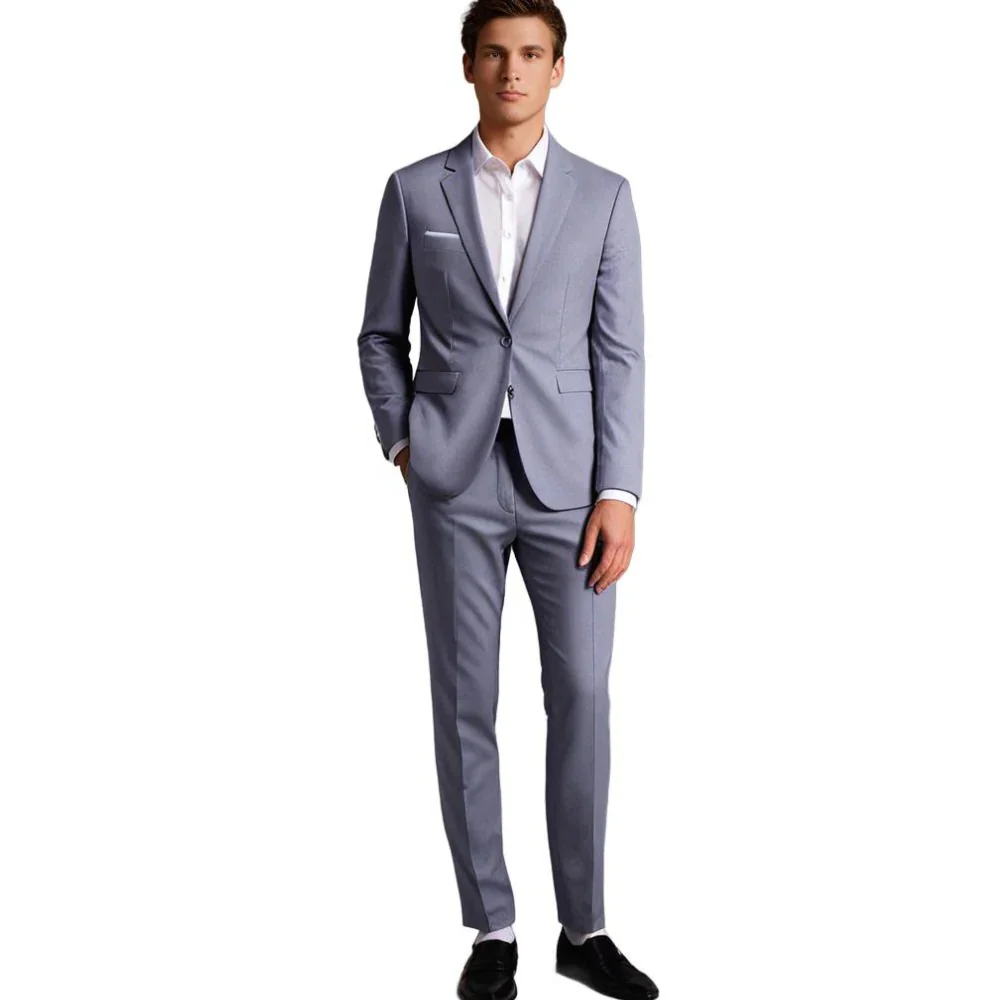 Men's Suit With Blazer and Trousers - Image 3