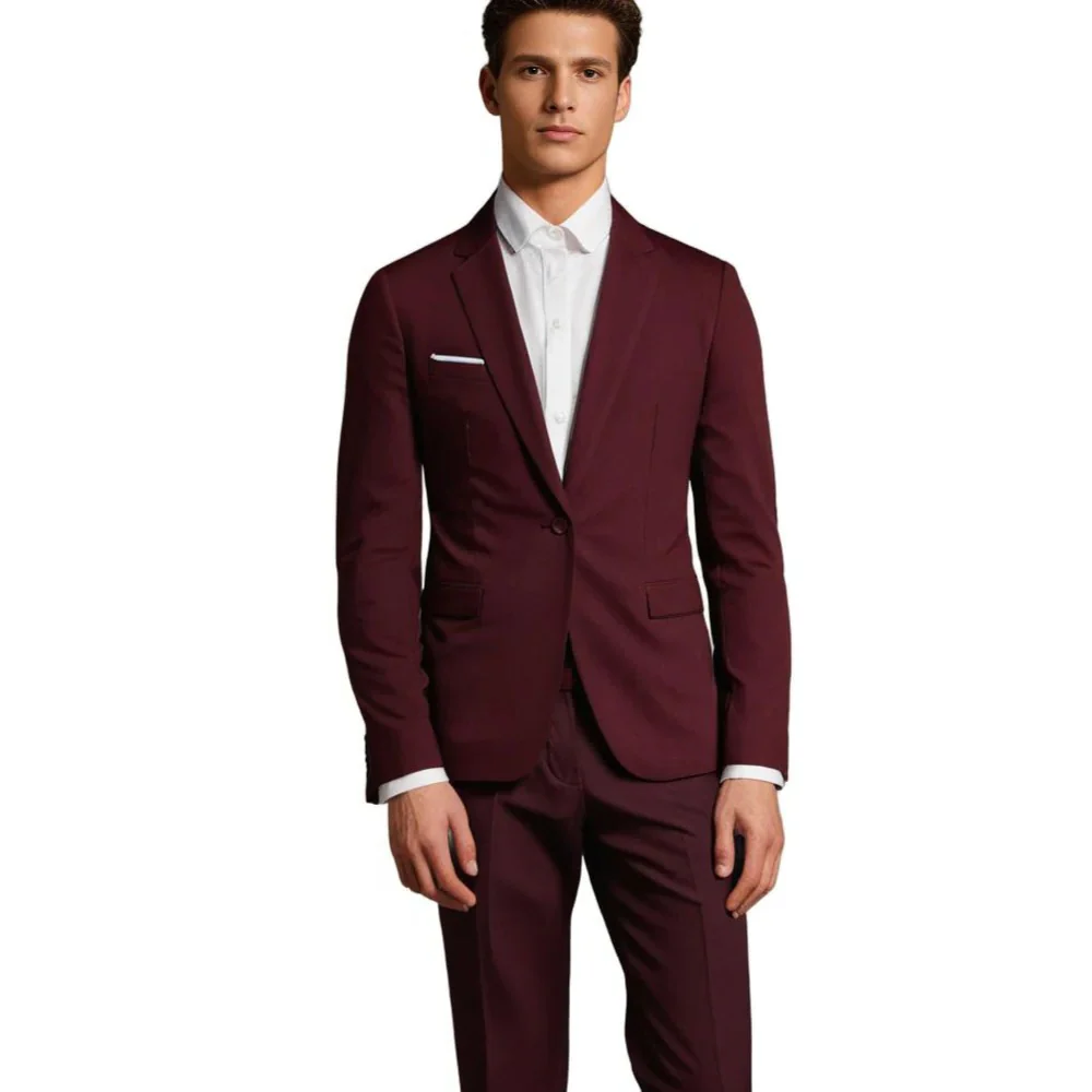 Men's Suit With Blazer and Trousers - Image 6