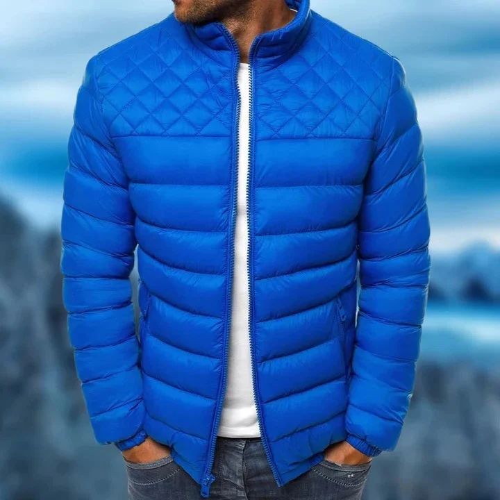 Men's Waterproof and Windproof Quilted Jacket - Image 4