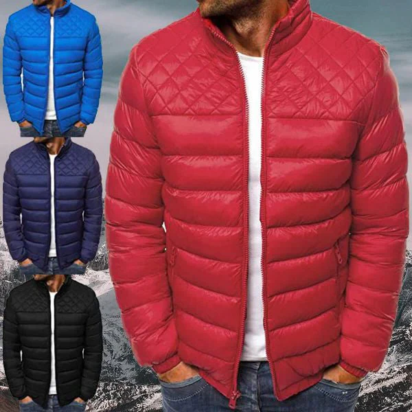 Men's Waterproof and Windproof Quilted Jacket - Image 7