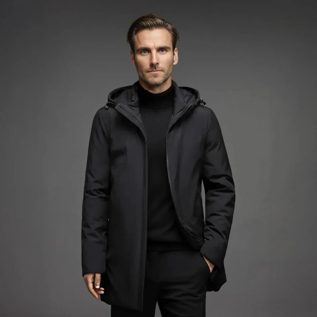 Men's Winter Parka Waterproof Lined - Image 3