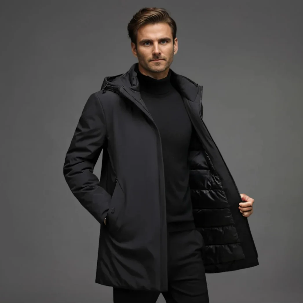 Men's Winter Parka Waterproof Lined - Image 4