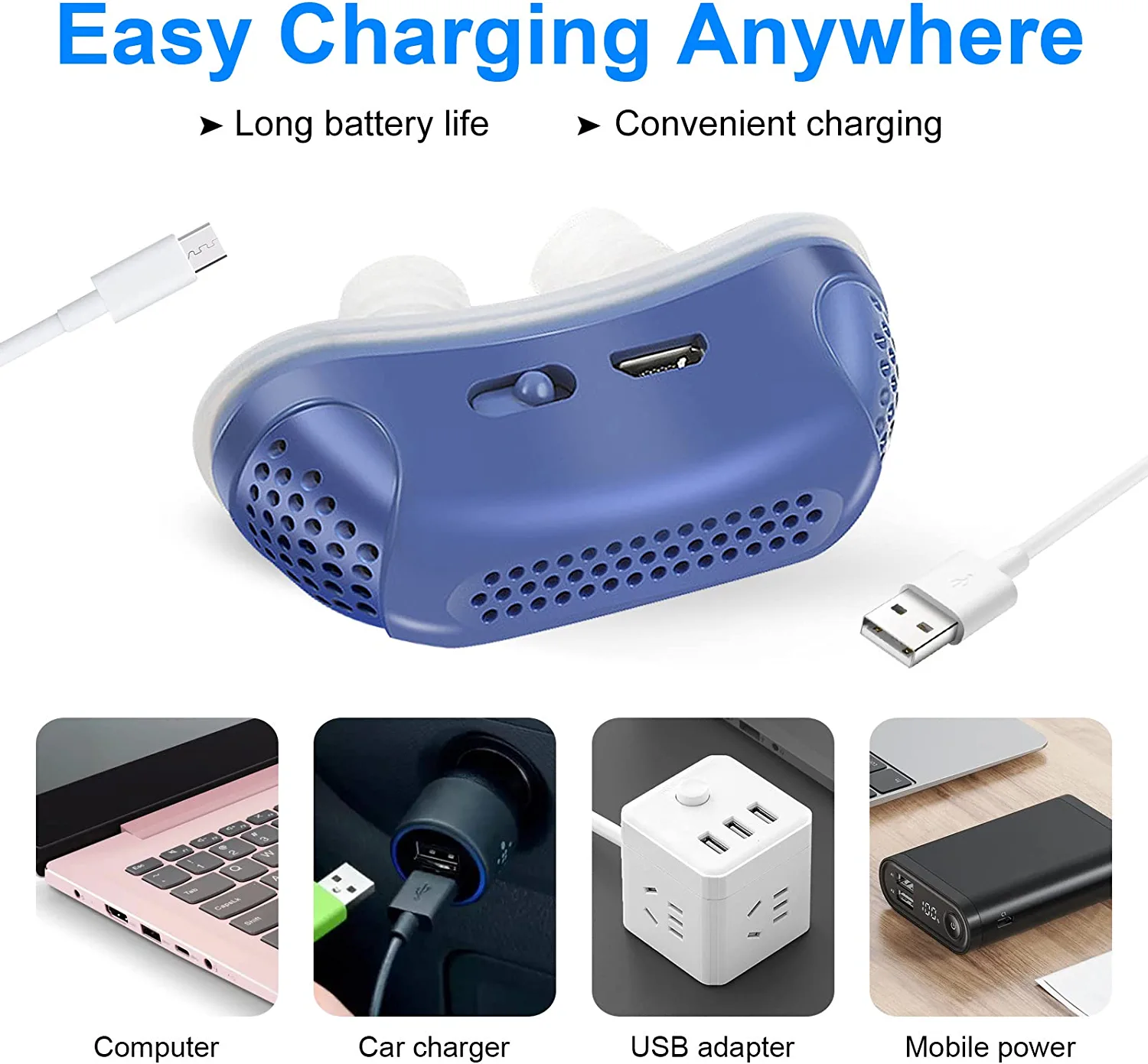 Micro CPAP Sleep Apnea Machine For Travel & Anti Snoring - CPAP Alternative - Image 3