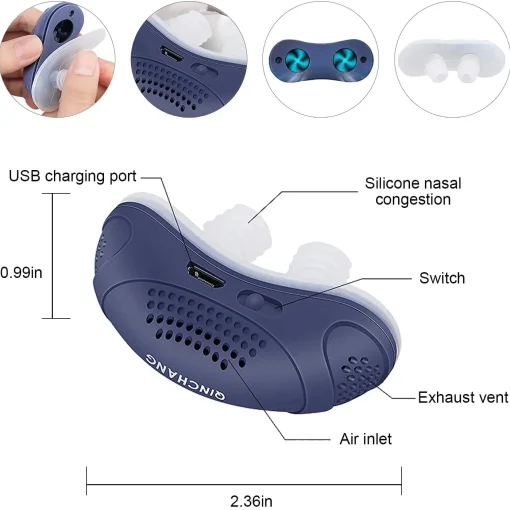 Micro CPAP Sleep Apnea Machine For Travel & Anti Snoring – CPAP Alternative - Image 5