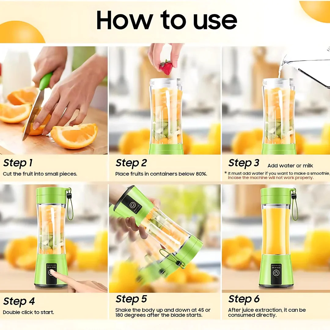 Mini Electric Portable Juicer Blender - Image 4