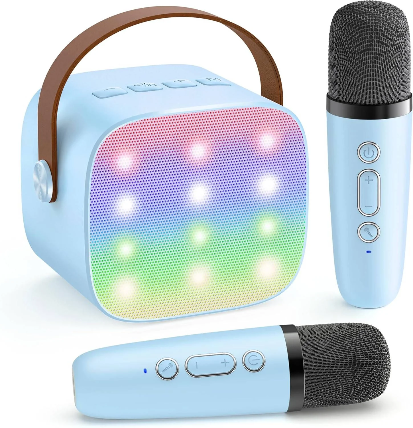 Mini Karaoke Machine with 2 Wireless Microphones - Image 6
