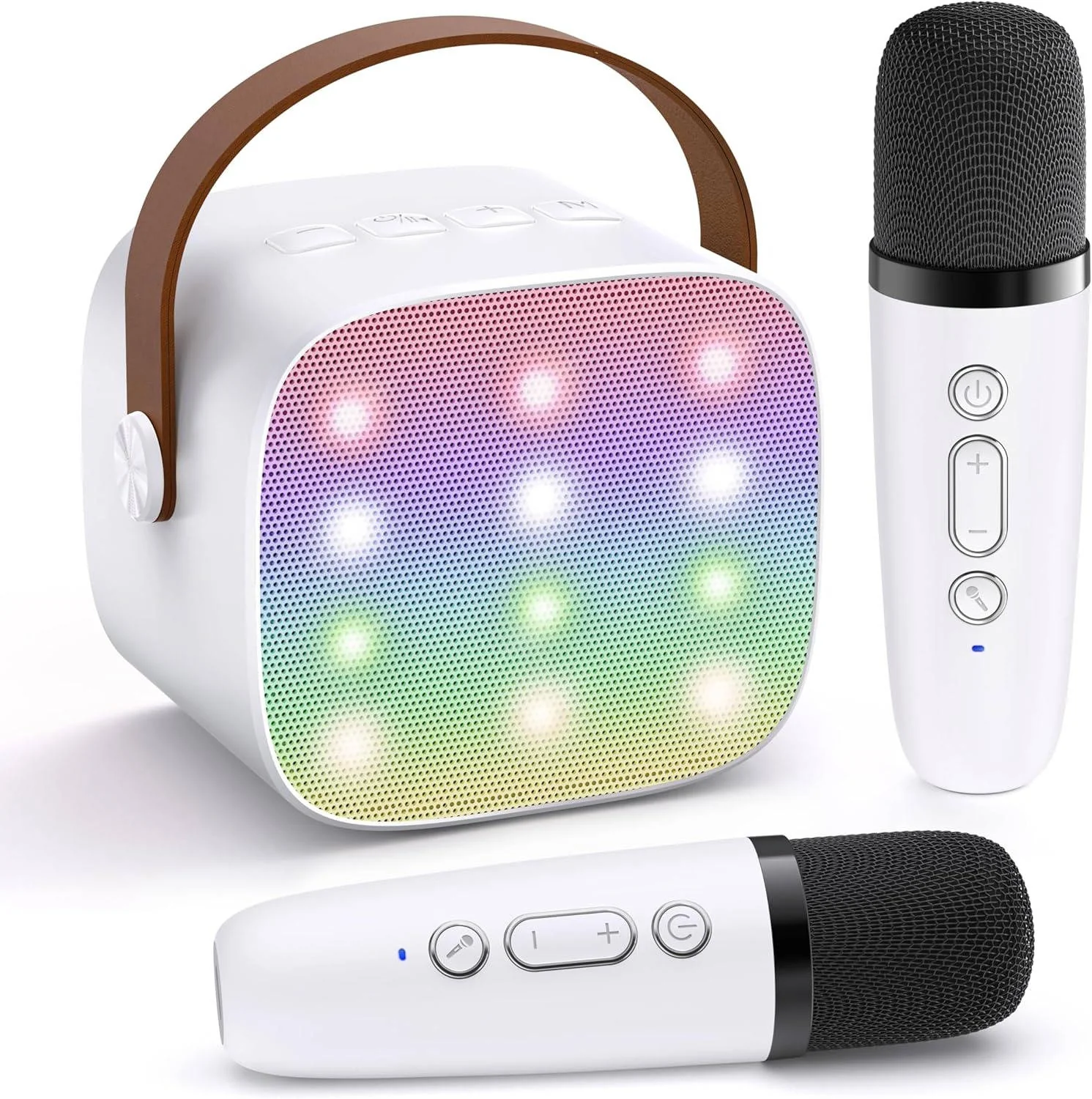 Mini Karaoke Machine with 2 Wireless Microphones - Image 7