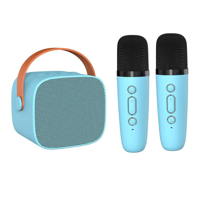 Mini Karaoke Machine with 2 Wireless Microphones - Image 8