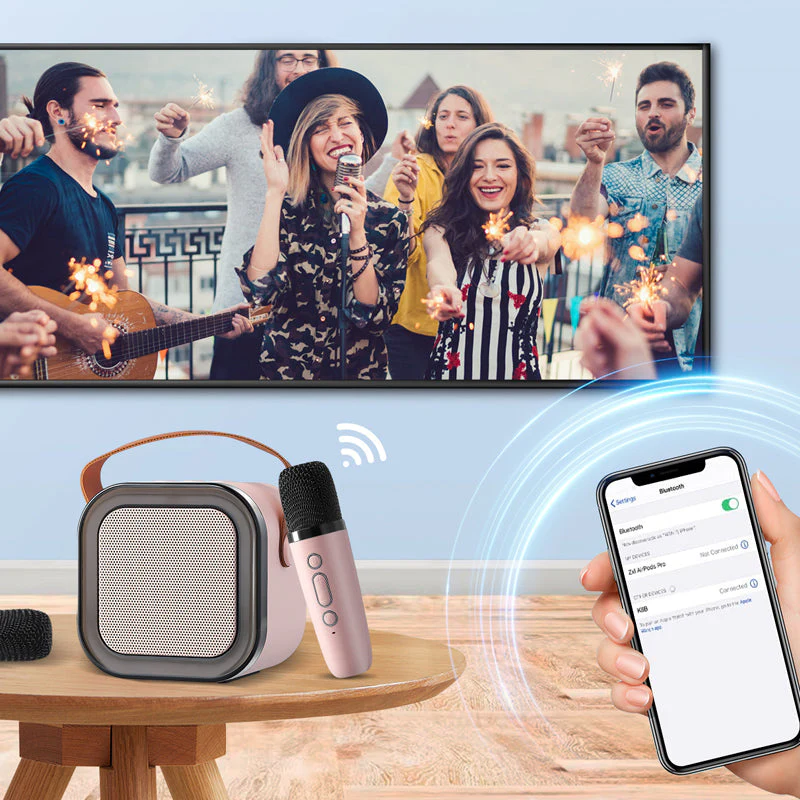 Mini Karaoke Machine With Wireless Microphone - Image 7