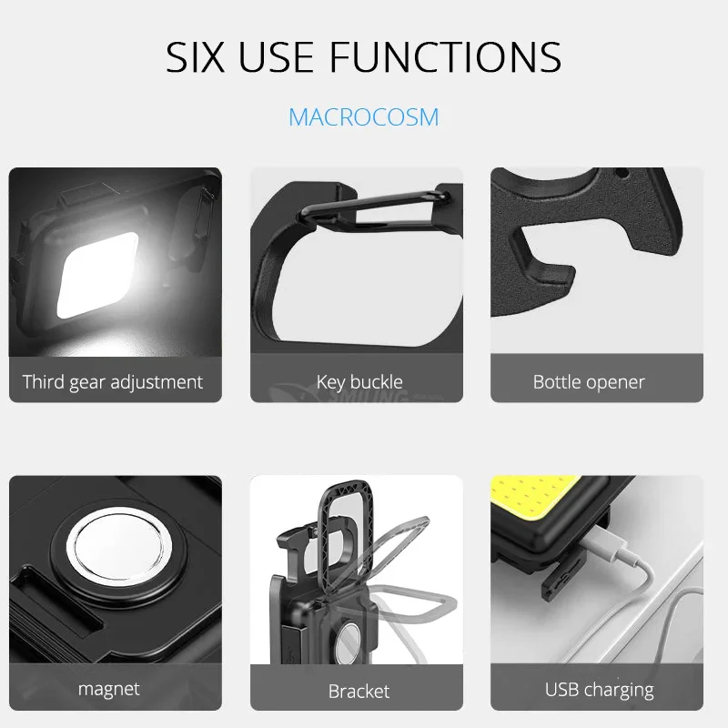 Mini LED Flashlight Keychain (1800LM) - Image 2