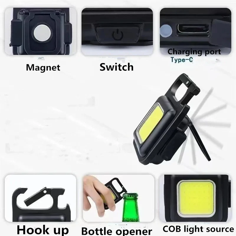 Mini LED Flashlight Keychain (1800LM) - Image 4