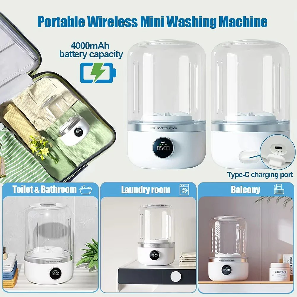 Mini Rechargeable Washing Machine - Image 7