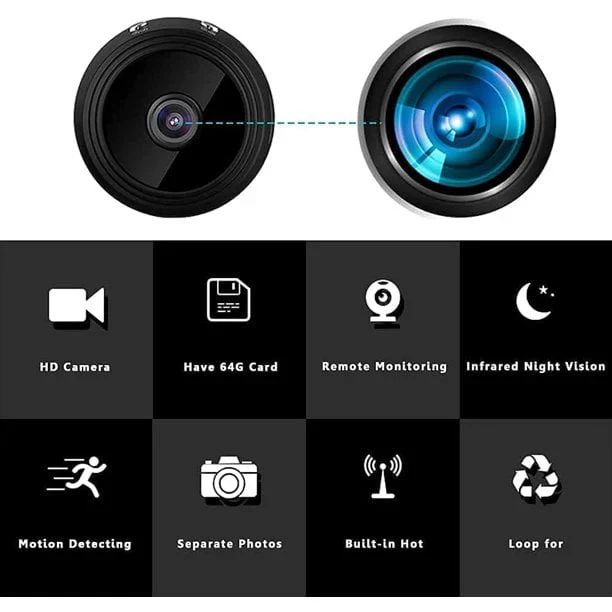Mini Wireless Magnetic Camera with Audio and Video Live Feed - Image 4