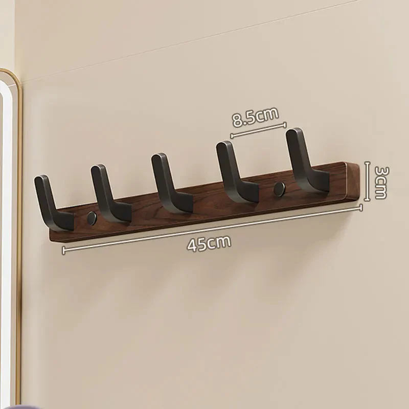 Minimalist Wall-Mounted Coat Hook with Wood & Metal Coat Holder - Image 7