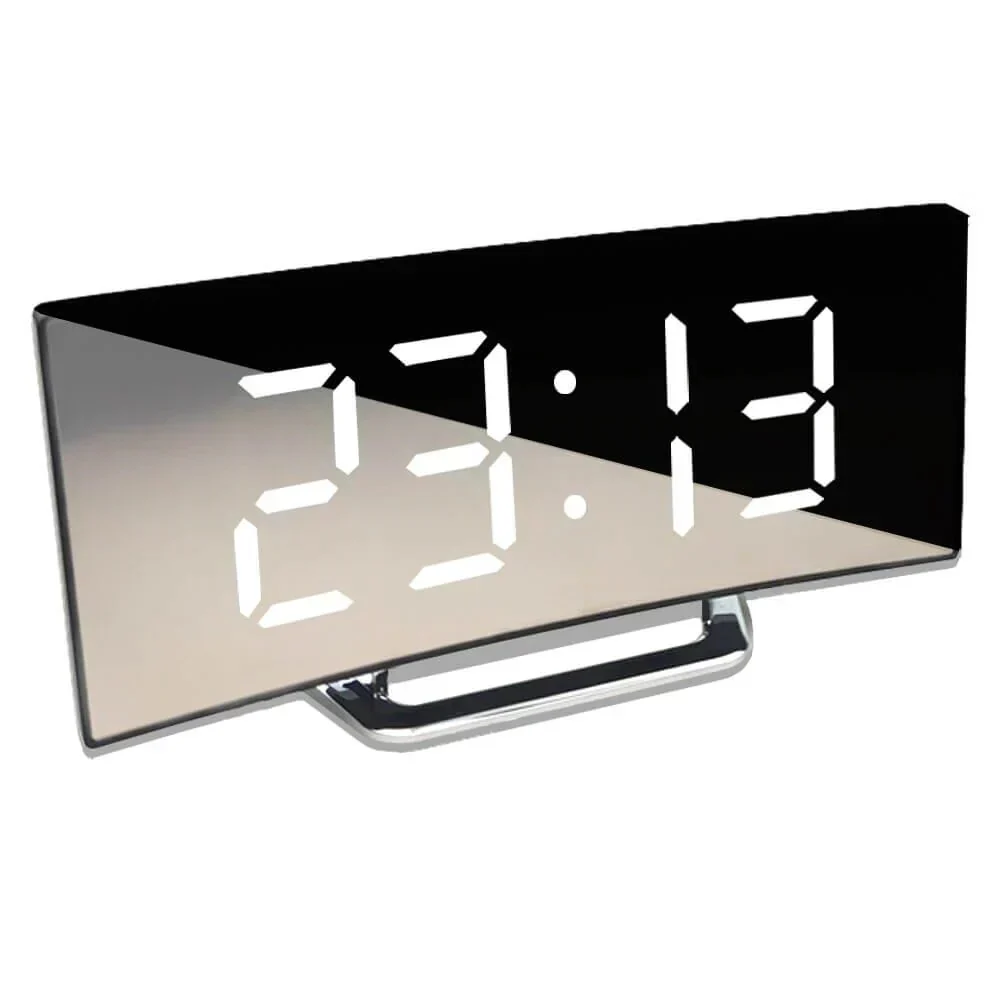 Modern Curved LED Digital Clock - Image 2