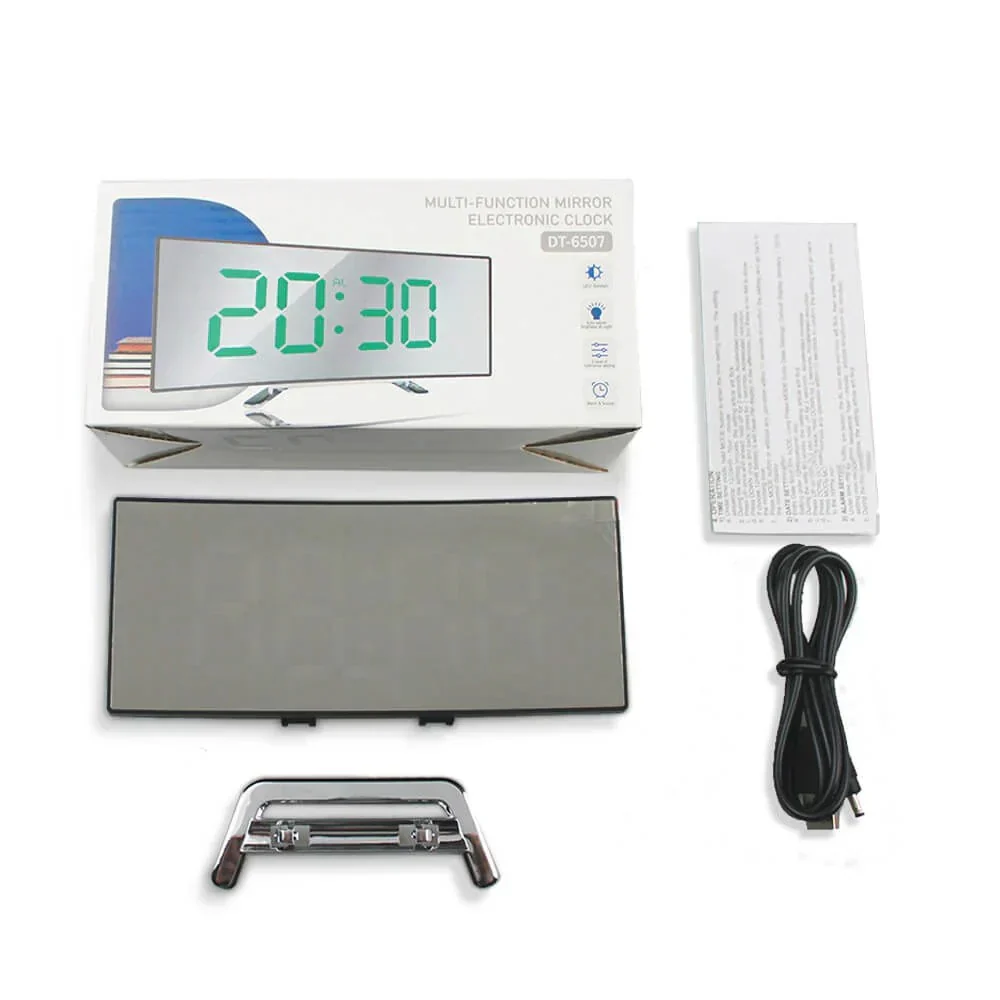 Modern Curved LED Digital Clock - Image 4