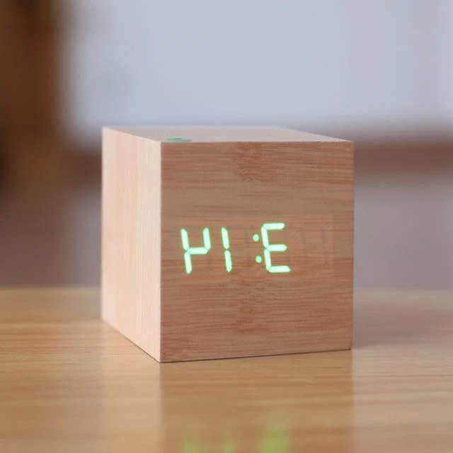 Modern Digital Wood Clock - Image 6