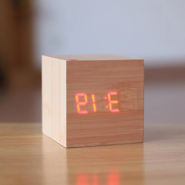 Modern Digital Wood Clock - Image 7