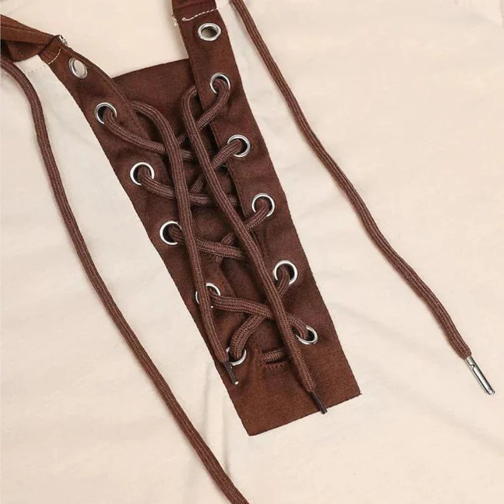 Modern men's sweatshirt with lace-up closure and hood - Image 5