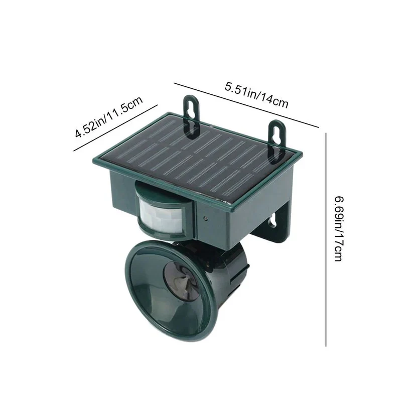 Motion Sensor Bird Deterrent for Crows: Ideal Pigeon Repeller with Sound Scarer - Image 13