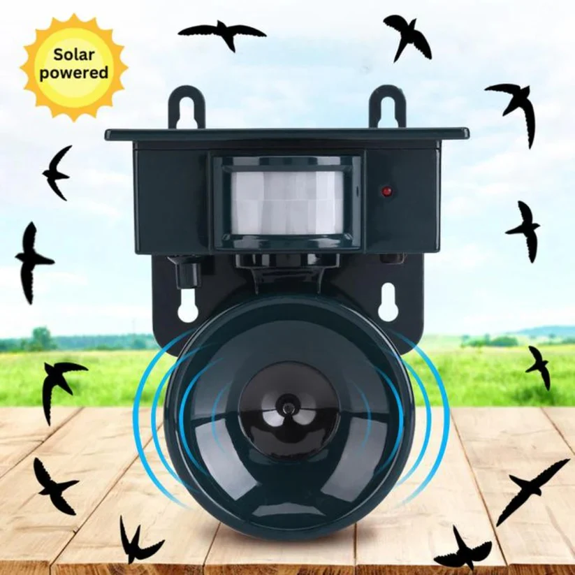Motion Sensor Bird Deterrent for Crows: Ideal Pigeon Repeller with Sound Scarer - Image 8
