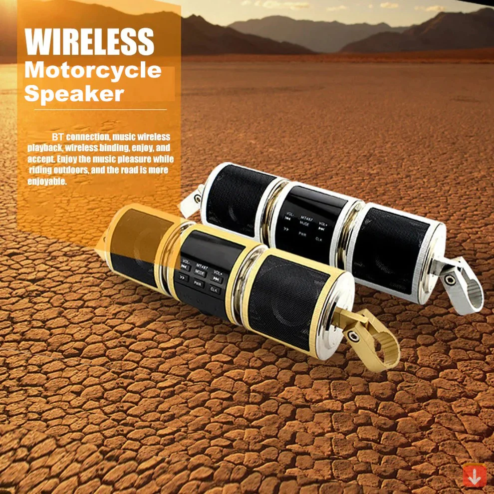 Motorcycle Bluetooth Speaker with FM Radio - Image 4