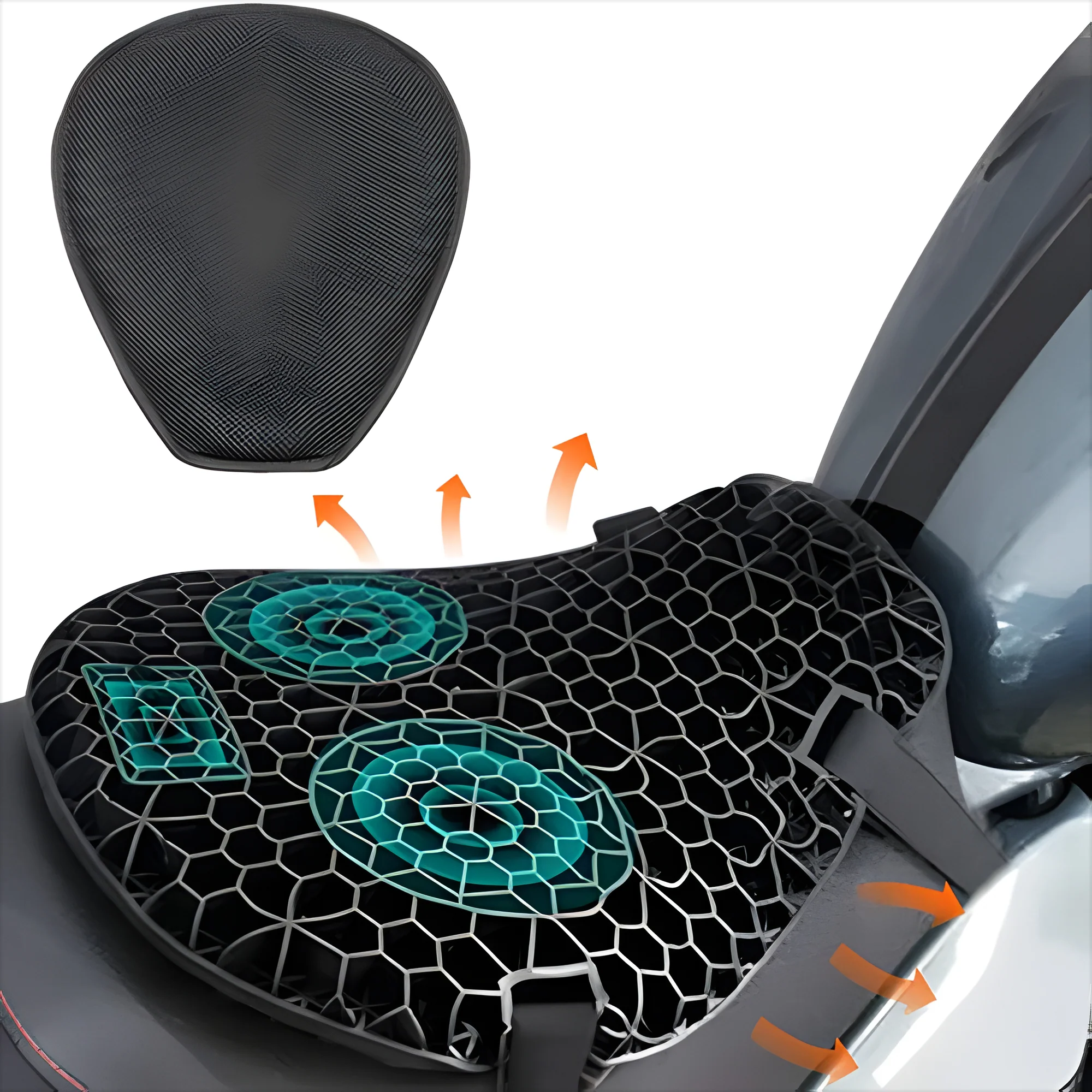 Motorcycle Gel Seat Pad for Long Distance Rides - Image 3