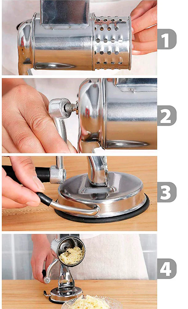 Multi-Functional Kitchen Rotary Food Grater/Shredder/Slicer - Image 2
