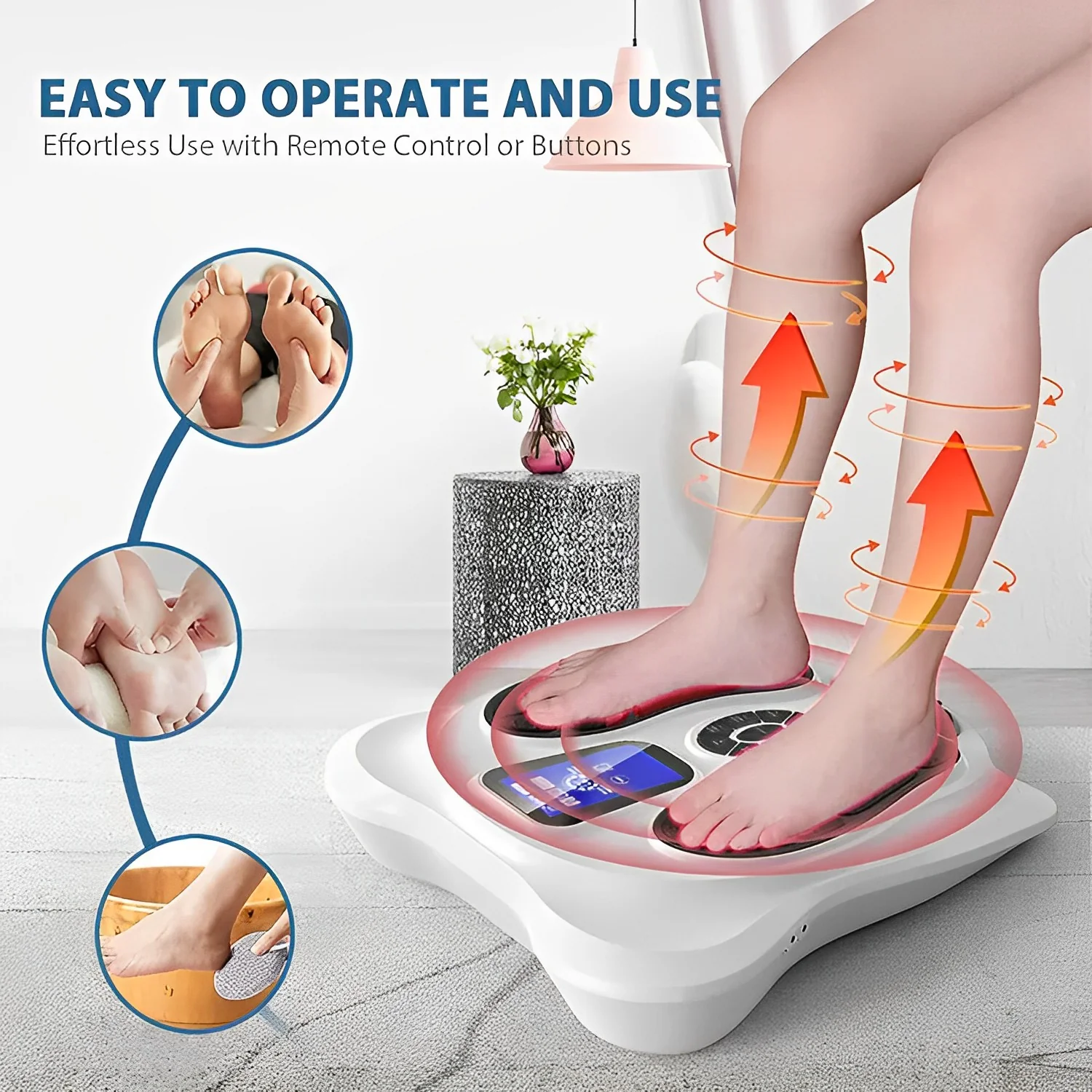 Multi-functional TENS & EMS Infrared Foot Massager - Image 2